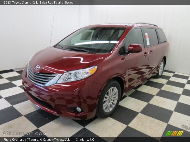 Salsa Red Pearl / Bisque 2013 Toyota Sienna XLE