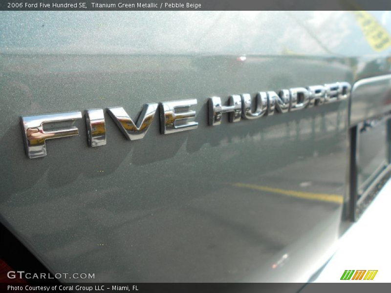 Titanium Green Metallic / Pebble Beige 2006 Ford Five Hundred SE