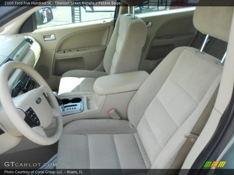 Titanium Green Metallic / Pebble Beige 2006 Ford Five Hundred SE