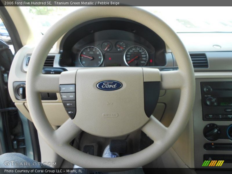 Titanium Green Metallic / Pebble Beige 2006 Ford Five Hundred SE