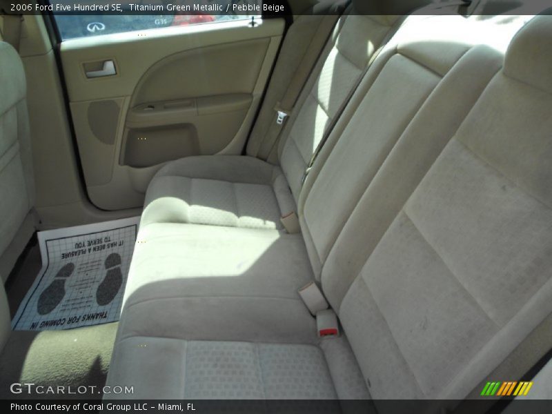 Titanium Green Metallic / Pebble Beige 2006 Ford Five Hundred SE