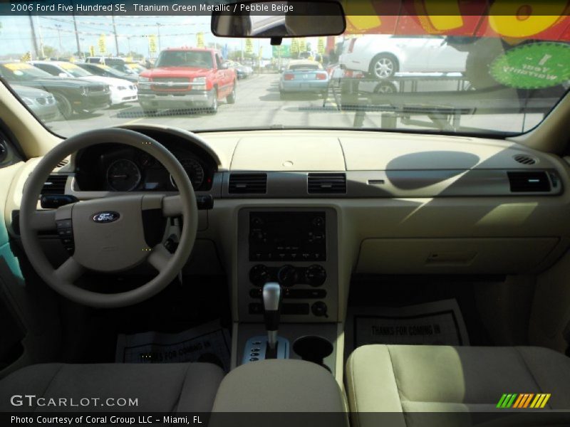 Titanium Green Metallic / Pebble Beige 2006 Ford Five Hundred SE