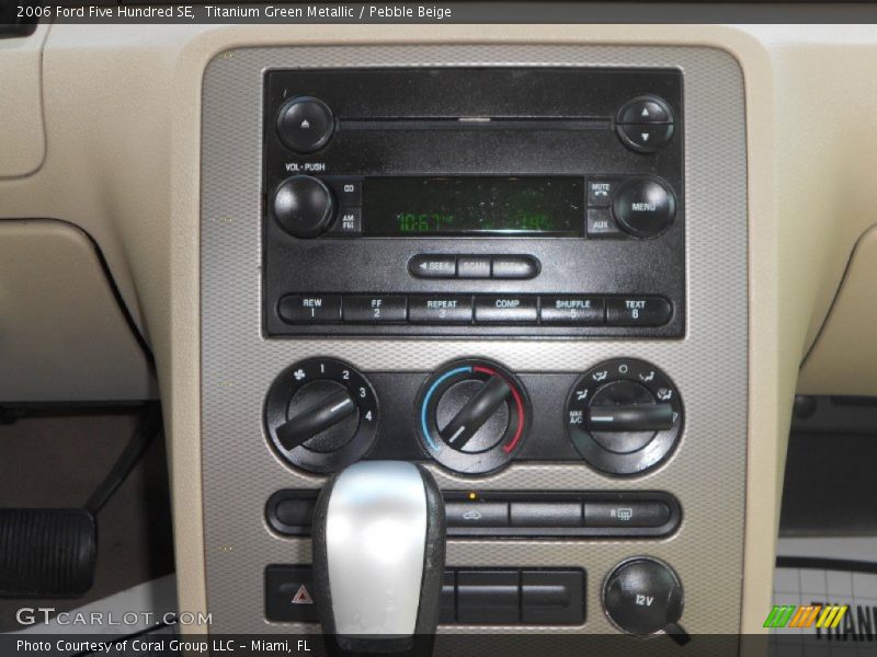 Titanium Green Metallic / Pebble Beige 2006 Ford Five Hundred SE