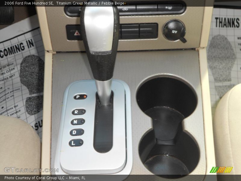 Titanium Green Metallic / Pebble Beige 2006 Ford Five Hundred SE