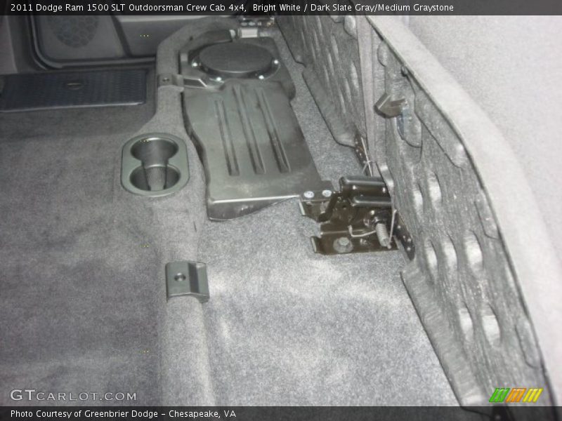 Bright White / Dark Slate Gray/Medium Graystone 2011 Dodge Ram 1500 SLT Outdoorsman Crew Cab 4x4