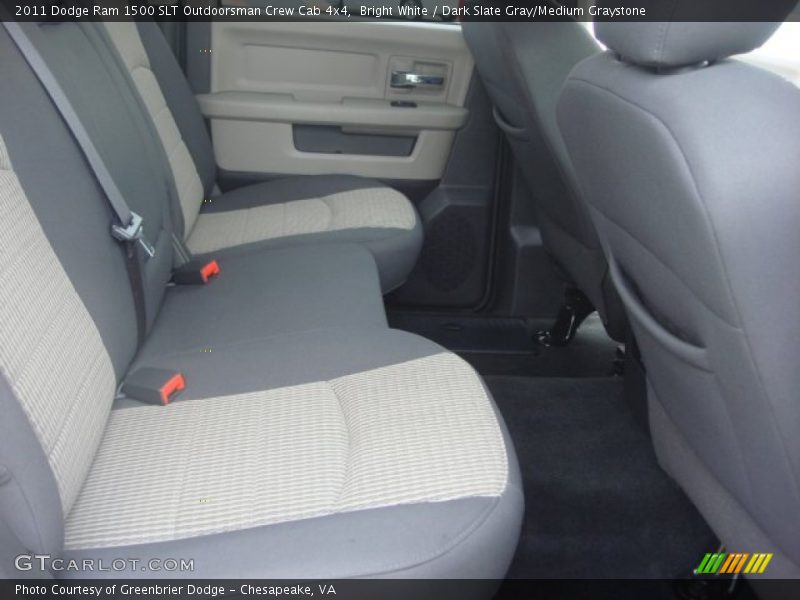 Bright White / Dark Slate Gray/Medium Graystone 2011 Dodge Ram 1500 SLT Outdoorsman Crew Cab 4x4