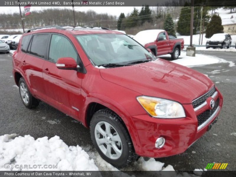 Barcelona Red Metallic / Sand Beige 2011 Toyota RAV4 Limited 4WD