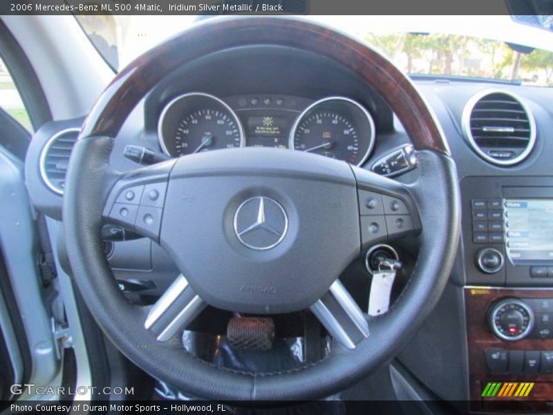 Iridium Silver Metallic / Black 2006 Mercedes-Benz ML 500 4Matic