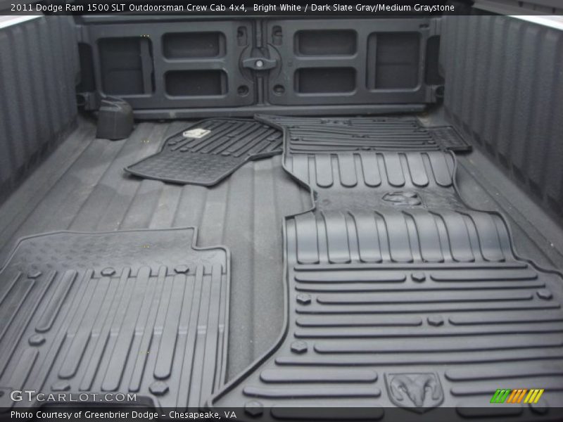 Bright White / Dark Slate Gray/Medium Graystone 2011 Dodge Ram 1500 SLT Outdoorsman Crew Cab 4x4
