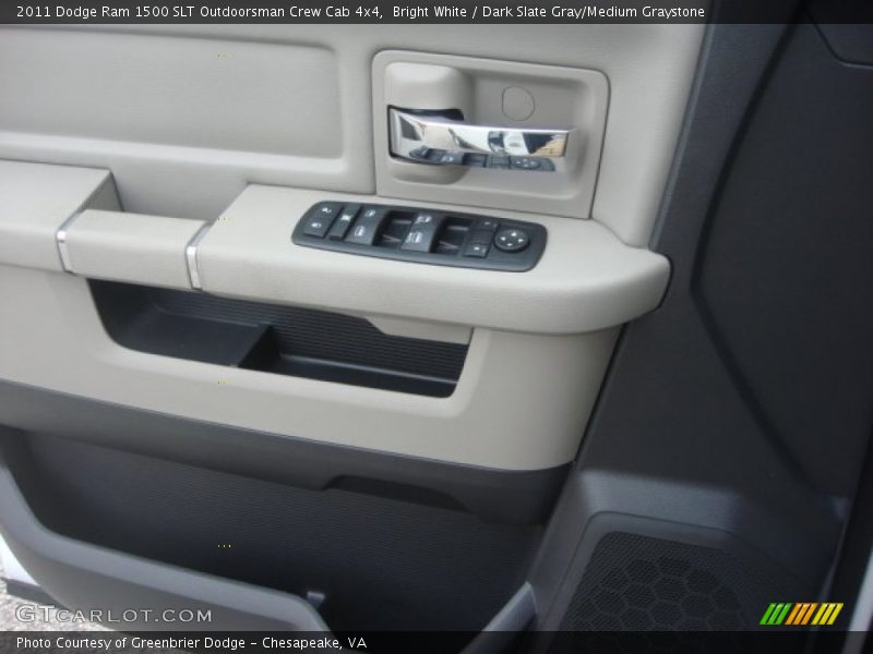 Bright White / Dark Slate Gray/Medium Graystone 2011 Dodge Ram 1500 SLT Outdoorsman Crew Cab 4x4