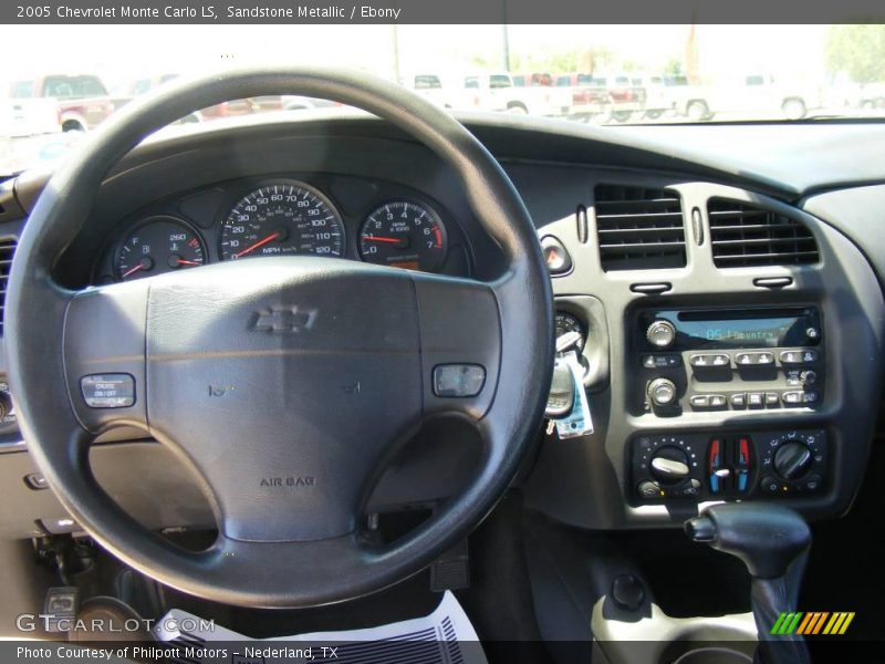 Sandstone Metallic / Ebony 2005 Chevrolet Monte Carlo LS