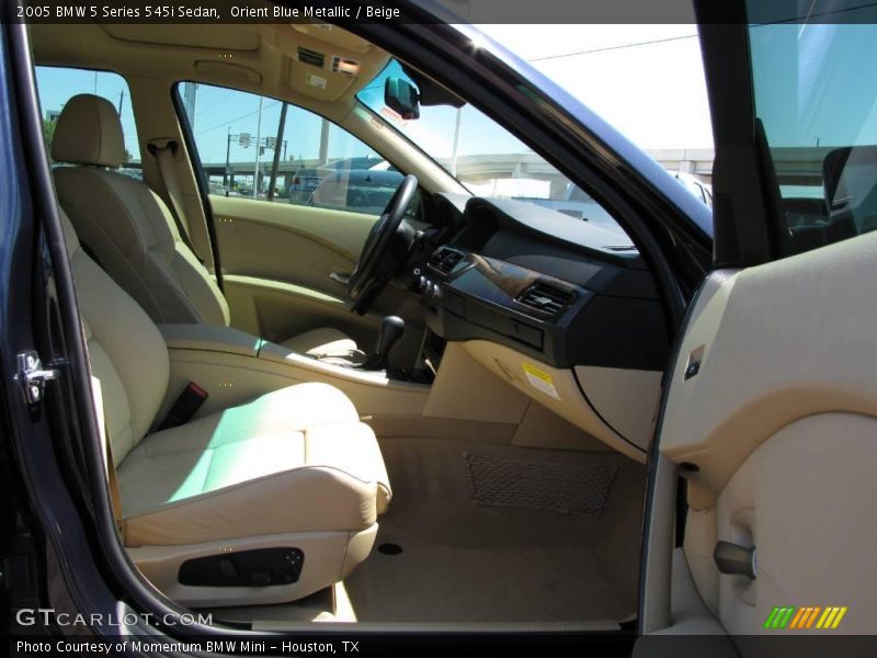 Orient Blue Metallic / Beige 2005 BMW 5 Series 545i Sedan