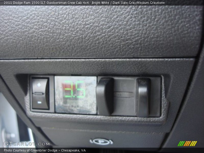 Bright White / Dark Slate Gray/Medium Graystone 2011 Dodge Ram 1500 SLT Outdoorsman Crew Cab 4x4