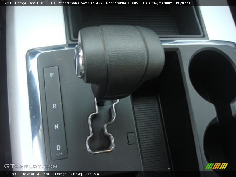 Bright White / Dark Slate Gray/Medium Graystone 2011 Dodge Ram 1500 SLT Outdoorsman Crew Cab 4x4