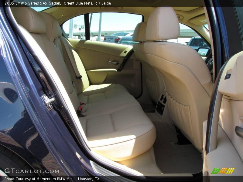 Orient Blue Metallic / Beige 2005 BMW 5 Series 545i Sedan