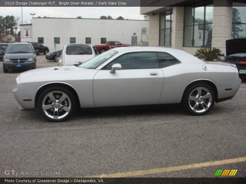 Bright Silver Metallic / Dark Slate Gray 2010 Dodge Challenger R/T