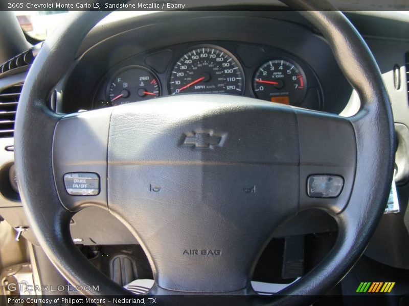Sandstone Metallic / Ebony 2005 Chevrolet Monte Carlo LS