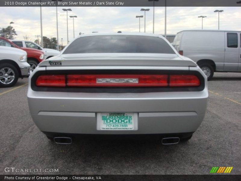 Bright Silver Metallic / Dark Slate Gray 2010 Dodge Challenger R/T