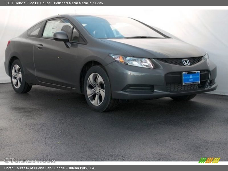 Polished Metal Metallic / Gray 2013 Honda Civic LX Coupe