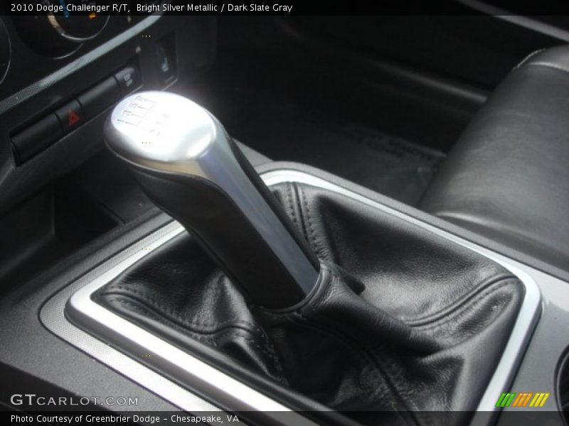 Bright Silver Metallic / Dark Slate Gray 2010 Dodge Challenger R/T