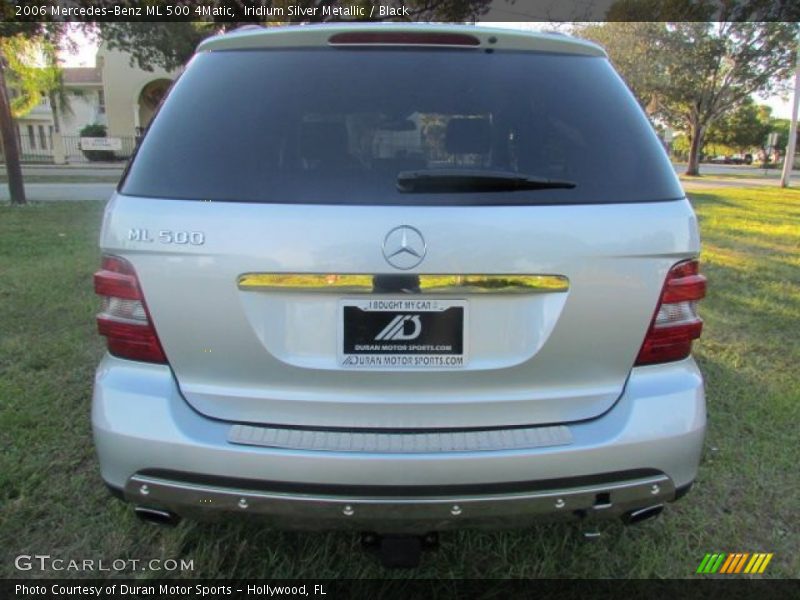 Iridium Silver Metallic / Black 2006 Mercedes-Benz ML 500 4Matic