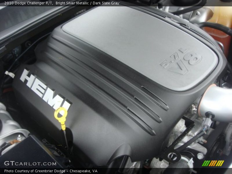 Bright Silver Metallic / Dark Slate Gray 2010 Dodge Challenger R/T