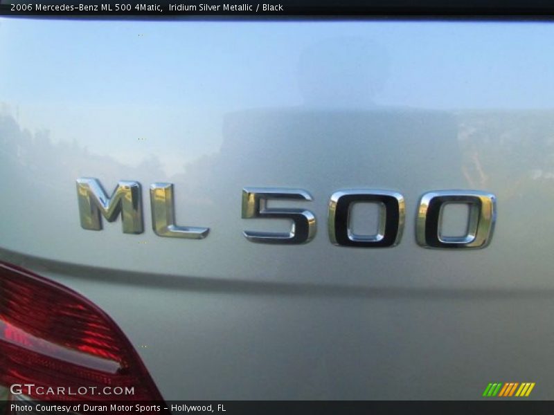 Iridium Silver Metallic / Black 2006 Mercedes-Benz ML 500 4Matic