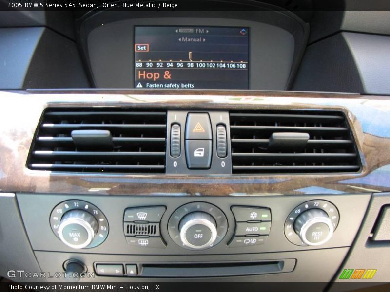 Orient Blue Metallic / Beige 2005 BMW 5 Series 545i Sedan