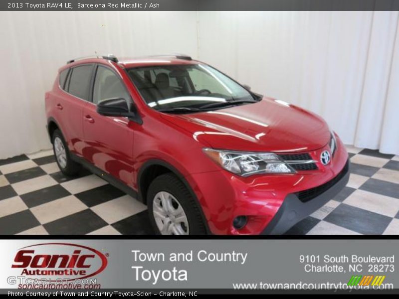 Barcelona Red Metallic / Ash 2013 Toyota RAV4 LE