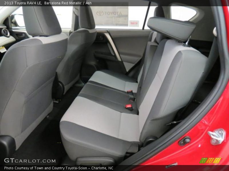 Rear Seat of 2013 RAV4 LE