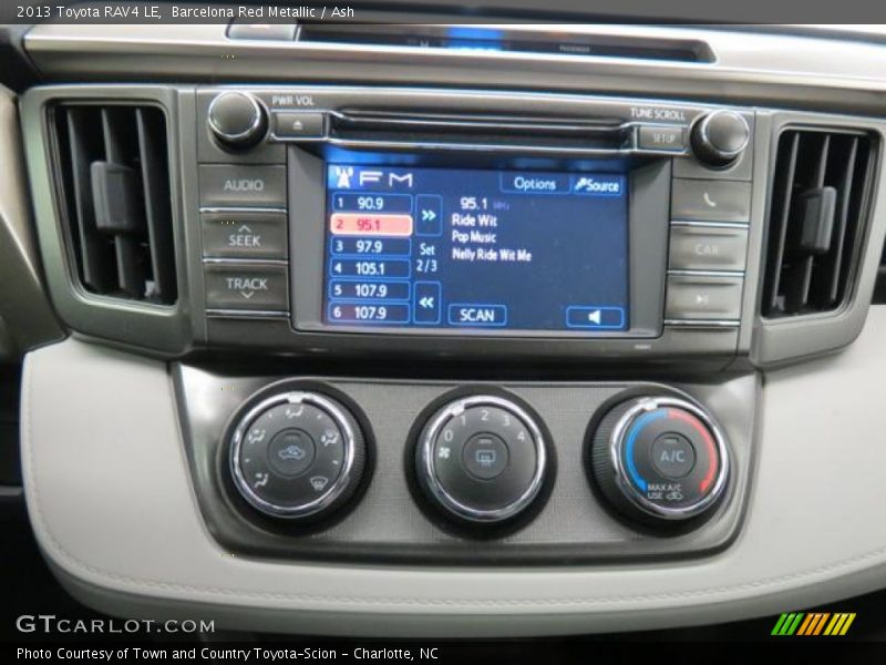 Controls of 2013 RAV4 LE
