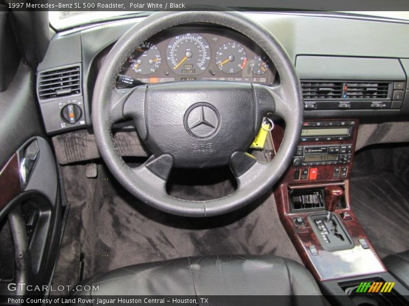 Polar White / Black 1997 Mercedes-Benz SL 500 Roadster
