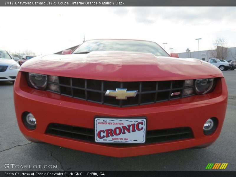 Inferno Orange Metallic / Black 2012 Chevrolet Camaro LT/RS Coupe