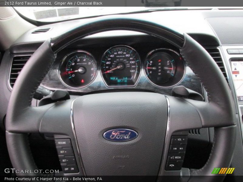 Ginger Ale / Charcoal Black 2012 Ford Taurus Limited