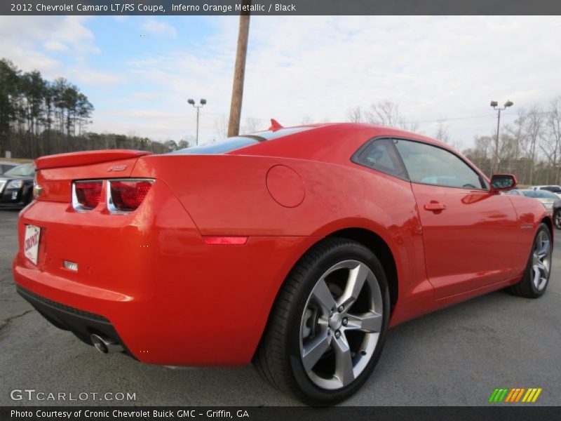 Inferno Orange Metallic / Black 2012 Chevrolet Camaro LT/RS Coupe