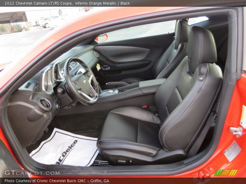 Inferno Orange Metallic / Black 2012 Chevrolet Camaro LT/RS Coupe