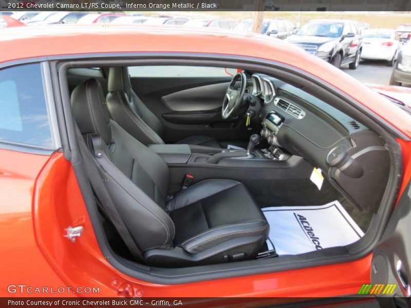 Inferno Orange Metallic / Black 2012 Chevrolet Camaro LT/RS Coupe