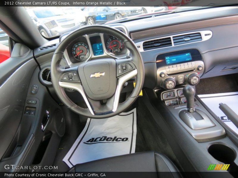 Inferno Orange Metallic / Black 2012 Chevrolet Camaro LT/RS Coupe