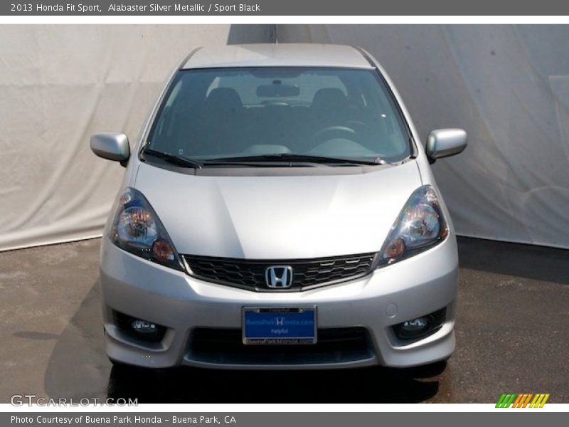 Alabaster Silver Metallic / Sport Black 2013 Honda Fit Sport