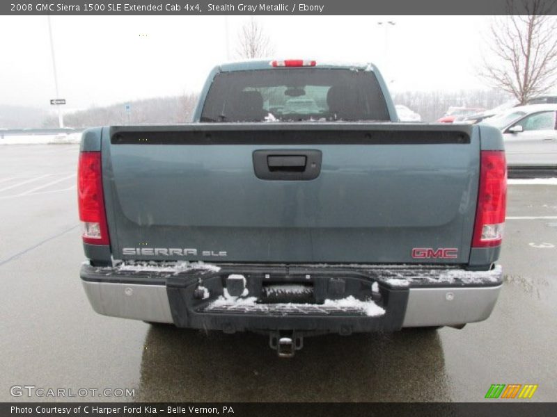 Stealth Gray Metallic / Ebony 2008 GMC Sierra 1500 SLE Extended Cab 4x4