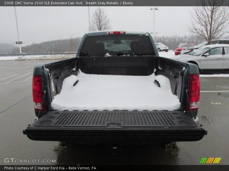 Stealth Gray Metallic / Ebony 2008 GMC Sierra 1500 SLE Extended Cab 4x4