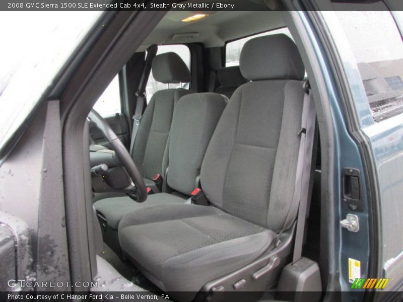 Stealth Gray Metallic / Ebony 2008 GMC Sierra 1500 SLE Extended Cab 4x4