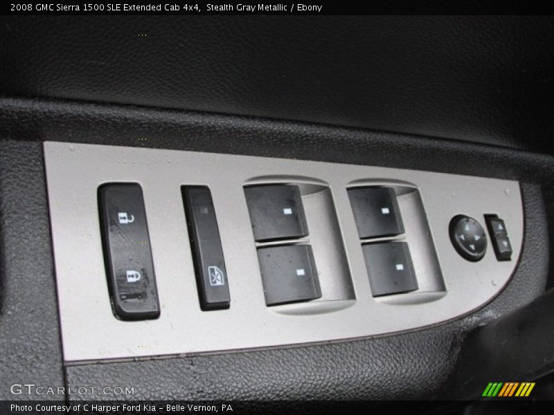 Stealth Gray Metallic / Ebony 2008 GMC Sierra 1500 SLE Extended Cab 4x4