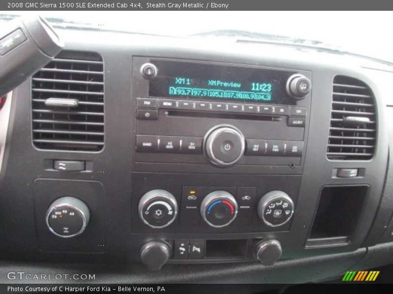 Stealth Gray Metallic / Ebony 2008 GMC Sierra 1500 SLE Extended Cab 4x4
