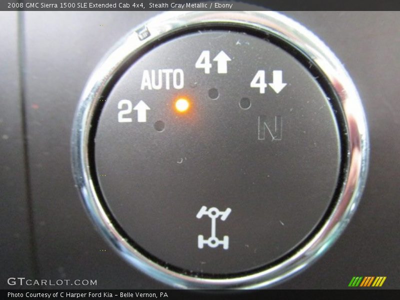 Stealth Gray Metallic / Ebony 2008 GMC Sierra 1500 SLE Extended Cab 4x4