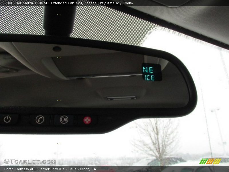 Stealth Gray Metallic / Ebony 2008 GMC Sierra 1500 SLE Extended Cab 4x4