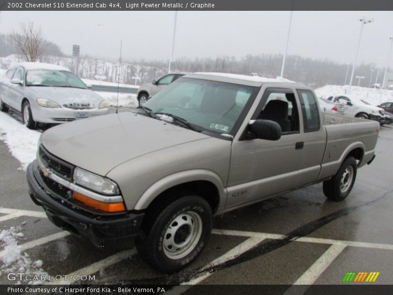 Light Pewter Metallic / Graphite 2002 Chevrolet S10 Extended Cab 4x4
