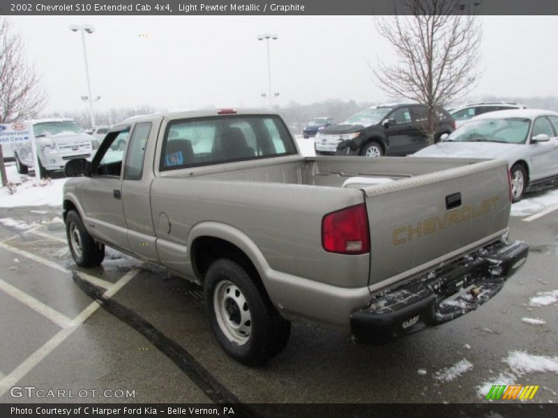 Light Pewter Metallic / Graphite 2002 Chevrolet S10 Extended Cab 4x4
