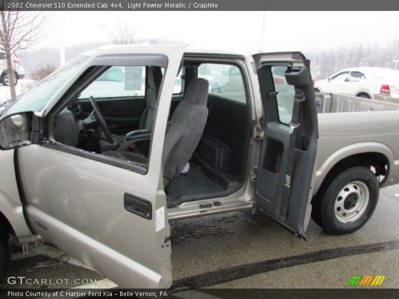 Light Pewter Metallic / Graphite 2002 Chevrolet S10 Extended Cab 4x4