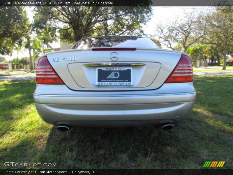 Brilliant Silver Metallic / Charcoal 2006 Mercedes-Benz CL 500